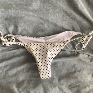COPY - Black and white polka dot bikini bottoms